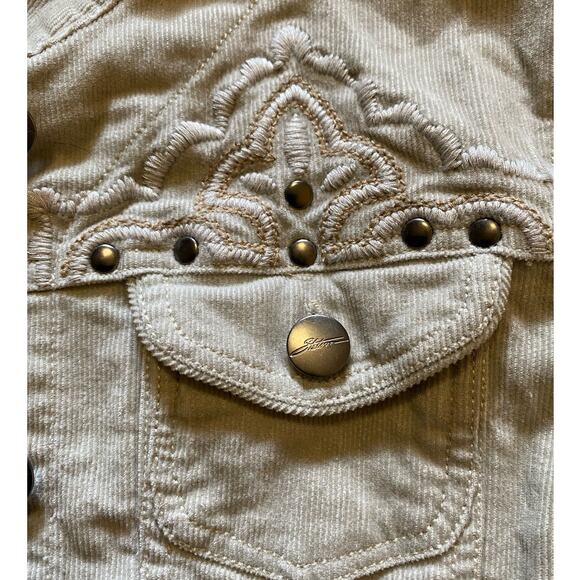 Vintage Stetson corduroy jacket Stud embroidered M jean jacket style - Picture 6 of 8